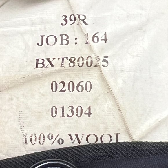 Jos A Bank Suit Jacket Mens 39R Wool Travelers Blue Striped - Picture 9 of 9